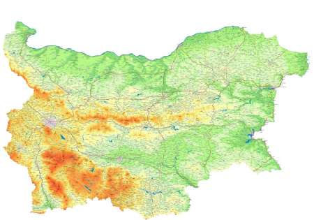 Фототапет карта на България